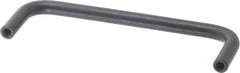 Amatom Electronic Hardware - 4-13/16" Long x 1-1/2" High, Round Handle - Black Anodized, Aluminum, 4-1/2" Center to Center - Exact Tool & Supply