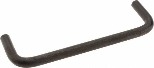Amatom Electronic Hardware - 4-7/8" Long x 1-1/2" High, Round Handle - Black Oxide Finish, Stainless Steel, 4-9/16" Center to Center - Exact Tool & Supply