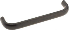 Amatom Electronic Hardware - 4-9/32" Long x 0.44" Wide x 1" High, Oval Handle - Black Oxide Finish, Stainless Steel, 4" Center to Center - Exact Tool & Supply