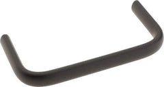 Amatom Electronic Hardware - 4-9/32" Long x 0.44" Wide x 2" High, Oval Handle - Black Oxide Finish, Stainless Steel, 4" Center to Center - Exact Tool & Supply