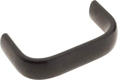 Amatom Electronic Hardware - 2-25/32" Long x 0.63" Wide x 1-1/2" High, Oval Handle - Black Oxide Finish, Stainless Steel, 2-1/2" Center to Center - Exact Tool & Supply