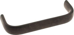 Amatom Electronic Hardware - 4-9/32" Long x 0.63" Wide x 1-1/2" High, Oval Handle - Black Oxide Finish, Stainless Steel, 4" Center to Center - Exact Tool & Supply