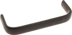 Amatom Electronic Hardware - 4-27/32" Long x 0.63" Wide x 1-3/4" High, Oval Handle - Black Oxide Finish, Stainless Steel, 4-9/16" Center to Center - Exact Tool & Supply