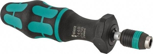 Wera - 1 Piece, 0.3 to 1.2 N/m, Adjustable Torque Limiting Screwdriver - 6" OAL, 1/4" Drive, 0.05" Graduation - Exact Tool & Supply