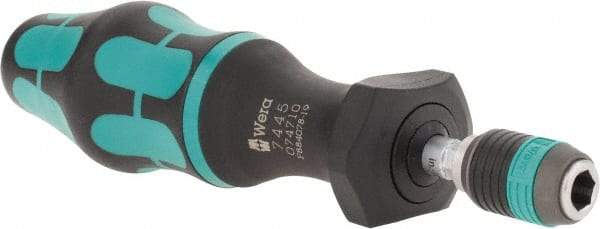 Wera - 1 Piece, 2-1/2 to 11-1/2 In/Lb, Adjustable Torque Limiting Screwdriver - 6" OAL, 1/4" Drive, 0.5 In/Lb Graduation - Exact Tool & Supply