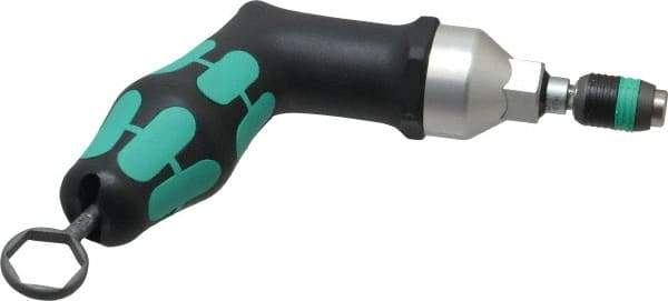Wera - 25 to 55 In/Lb, Adjustable Torque Limiting Screwdriver - 6" OAL, 1/4" Drive, 2.5 In/Lb Graduation - Exact Tool & Supply