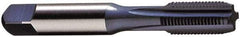 Vermont Tap & Die - 3/4-16 UNF 2B 6 Flute Nitride/Oxide Finish Powdered Metal Straight Flute Machine Tap - Modified Bottoming, Right Hand Thread, 4-1/4" OAL, 1-7/32" Thread Length, H5 Limit, Oversize - Exact Tool & Supply