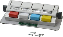 Made in USA - 4 Digit Counter - 6-3/8 Inch Wide - Exact Tool & Supply