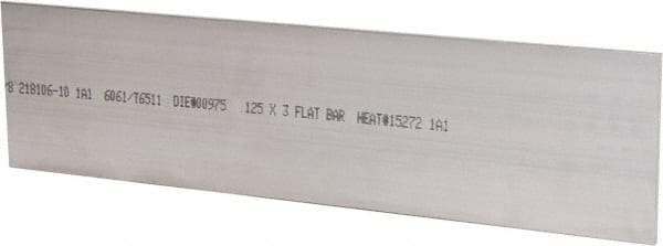 Value Collection - 1/8 Inch Thick x 3 Inch Wide x 12 Inch Long, Aluminum Strip - Alloy 6061 - Exact Tool & Supply