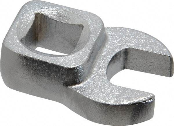 Blackhawk by Proto - 7/16" 3/8" Drive Chrome Open End Crowfoot Wrench - 1-7/32" OAL - Exact Tool & Supply