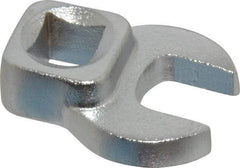 Blackhawk by Proto - 1/2" 3/8" Drive Chrome Open End Crowfoot Wrench - 1-13/32" OAL - Exact Tool & Supply