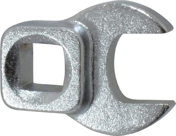 Blackhawk by Proto - 9/16" 3/8" Drive Chrome Open End Crowfoot Wrench - 1-13/32" OAL - Exact Tool & Supply