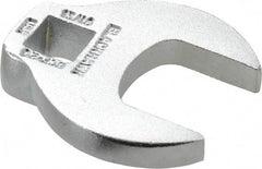 Blackhawk by Proto - 13/16" 3/8" Drive Chrome Open End Crowfoot Wrench - 1-23/32" OAL - Exact Tool & Supply