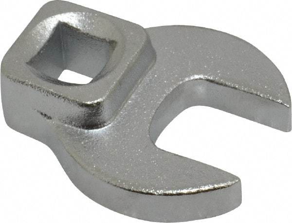 Blackhawk by Proto - 15mm 3/8" Drive Chrome Open End Crowfoot Wrench - 1-19/32" OAL - Exact Tool & Supply