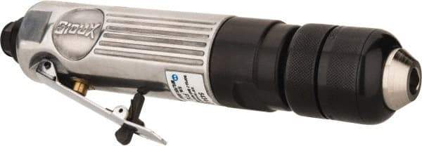 Sioux Tools - 3/8" Keyless Chuck - Inline Handle, 2,500 RPM, 5, 36 CFM, 0.33 hp - Exact Tool & Supply
