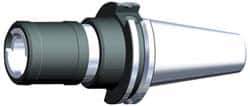 Kennametal - CAT40 Taper Shank Tension & Compression Tapping Chuck - 5/16 to 7/8" Tap Capacity, 5.23" Projection, Size 2 Adapter, Quick Change, Through Coolant - Exact Tool & Supply