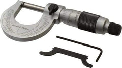 TESA Brown & Sharpe - 0 to 1" Range, 0.0001" Graduation, Mechanical Outside Micrometer - Friction Thimble, Accurate to 0.004mm - Exact Tool & Supply