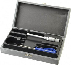 TESA Brown & Sharpe - 0.275 to 0.35", 2" Gage Depth, Mechanical Inside Hole Micrometer - 0.0001" Graduation, Ratchet Stop Thimble - Exact Tool & Supply
