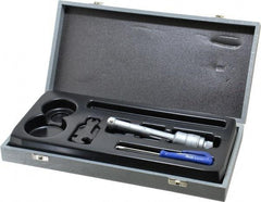 TESA Brown & Sharpe - 0.6 to 0.7", 3" Gage Depth, Mechanical Inside Hole Micrometer - 0.0002" Graduation, Ratchet Stop Thimble - Exact Tool & Supply