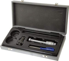 TESA Brown & Sharpe - 0.7 to 0.8", 3" Gage Depth, Mechanical Inside Hole Micrometer - 0.0002" Graduation, Ratchet Stop Thimble - Exact Tool & Supply