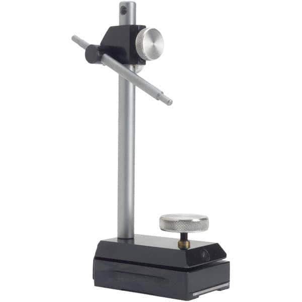 TESA Brown & Sharpe - Rectangular Base, Indicator Transfer Stand - 8-7/8" High, 3-1/2" Base Length x 2-1/2" Base Width x 1.3" Base Height, Includes Holder - Exact Tool & Supply