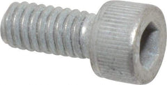 Value Collection - #8-32 UNC Hex Socket Drive, Socket Cap Screw - Alloy Steel, Zinc-Plated Finish, Fully Threaded, 3/8" Length Under Head - Exact Tool & Supply