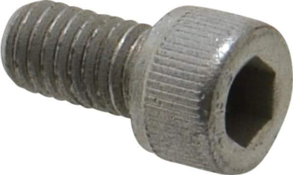 Value Collection - #10-32 UNF Hex Socket Drive, Socket Cap Screw - Alloy Steel, Zinc-Plated Finish, Fully Threaded, 3/8" Length Under Head - Exact Tool & Supply