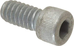 Value Collection - 1/4-20 UNC Hex Socket Drive, Socket Cap Screw - Alloy Steel, Zinc-Plated Finish, Fully Threaded, 1/2" Length Under Head - Exact Tool & Supply