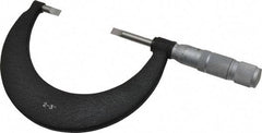 TESA Brown & Sharpe - 2" to 3" Mechanical Blade Micrometer - 0.001" Graduation, 0.017" Blade Thickness, Friction Thimble - Exact Tool & Supply