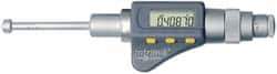 TESA Brown & Sharpe - 2.38" to 2.76", IP54 & IP40, Steel Face TiN Finish, Electronic Inside Micrometer - 0.00005" Resolution, 0.00024" Accuracy, 98" Gage Depth - Exact Tool & Supply