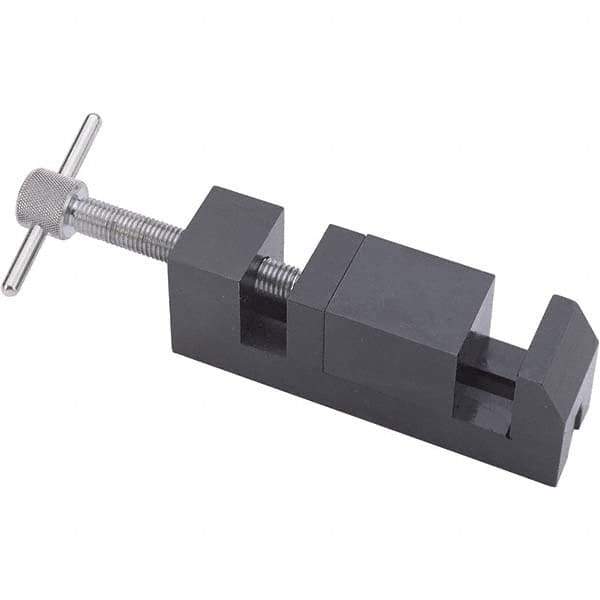 TESA Brown & Sharpe - 7/8" Jaw Width, 1-15/16" Jaw Opening Capacity, 7/8" Jaw Height, Toolmaker's Vise - Flat Jaw, 1-1/8" OAH - Exact Tool & Supply