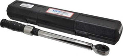 CDI - 3/8" Drive Click Type Adjustable Clicker Torque Wrench - 16.9 N/m to 132 N/m Torque, 16" OAL, 0.7 N/m Graduation - Exact Tool & Supply