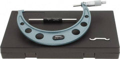 Mitutoyo - 6 to 7" Range, 0.001" Graduation, Mechanical Outside Micrometer - Ratchet Stop Thimble, Accurate to 0.0002" - Exact Tool & Supply