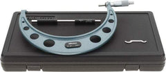 Mitutoyo - 8 to 9" Range, 0.001" Graduation, Mechanical Outside Micrometer - Ratchet Stop Thimble, Accurate to 0.0002" - Exact Tool & Supply
