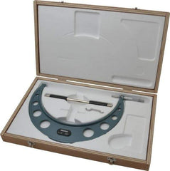 Mitutoyo - 9 to 10" Range, 0.001" Graduation, Mechanical Outside Micrometer - Ratchet Stop Thimble, Accurate to 0.00025" - Exact Tool & Supply