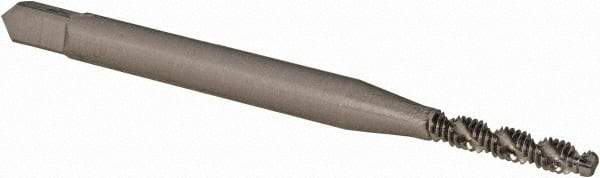 OSG - #2-56 UNC 2 Flute 2B Modified Bottoming Spiral Flute Tap - Vanadium High Speed Steel, Bright Finish, 1-3/4" OAL, Right Hand Flute, Right Hand Thread, H2 - Exact Tool & Supply