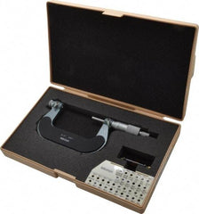 Mitutoyo - 2 to 3" Range, Mechanical Screw Thread Micrometer - Ratchet Stop Thimble, 0.001" Graduation, 0.0002" Accuracy - Exact Tool & Supply