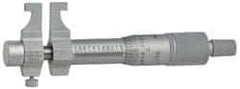 Mitutoyo - 25 to 50 mm Range, Carbide Satin Chrome Coated, Mechanical Inside Caliper Micrometer - 0.001 Inch Graduation, 0.01 mm Graduation, 0.006 mm Accuracy - Exact Tool & Supply