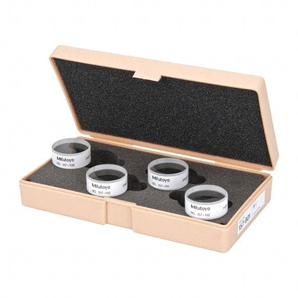 Mitutoyo - Micrometer Optical Parallels - 0 to 1mm, Use with Micrometers - Exact Tool & Supply