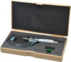 Mitutoyo - 1 to 2" Range, 0.0001" Graduation, Mechanical Outside Micrometer - Friction Thimble, Accurate to 0.0001", Digital Counter - Exact Tool & Supply