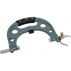 Mitutoyo - 7 to 8 Inch, Snap Gage - 0.0001 Inch Graduation, 15 N Measuring Force, Carbide Anvil, Dial Display - Exact Tool & Supply