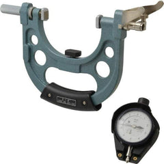 Mitutoyo - 3 to 4 Inch, Snap Gage - 0.0001 Inch Graduation, Dial Display - Exact Tool & Supply