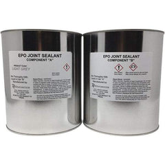 Made in USA - 2 Gal Concrete Repair/Resurfacing - Light Gray, 38.5 Sq Ft Coverage, Epoxy Resin - Exact Tool & Supply