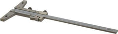 Mitutoyo - 0 to 150mm Measurement Range, 260mm Rule Length, 4 Inch Base Length, Vernier Depth Gage - 0.02mm Graduation, Accurate to 0.03mm, Stainless Steel, Satin Chrome Coated - Exact Tool & Supply
