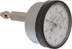 Mitutoyo - 5mm Range, 0-100 Dial Reading, 0.01mm Graduation Dial Drop Indicator - 1.5354" Dial, 1mm Range per Revolution, 0.016mm Accuracy - Exact Tool & Supply