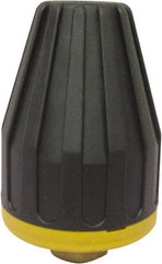 Kranzle - 4,750 psi Rotating, Brass, Ceramic, Plastic & Rubber, Turbo Pressure Washer Nozzle - 1.14mm Orifice Diam, 1/4" Thread, Female, Black & Orange - Exact Tool & Supply
