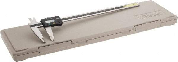Mitutoyo - 0 to 450mm Range, 0.01mm Resolution, Electronic Caliper - Stainless Steel with 90mm Stainless Steel Jaws, 0.03mm Accuracy, SPC Output - Exact Tool & Supply
