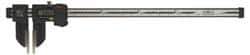 Mitutoyo - 0 to 450mm Range, 0.01mm Resolution, IP66 Electronic Caliper - Stainless Steel with 100mm Carbon Fiber Reinforced Plastic (CFRP) Jaws, 0.05mm Accuracy, SPC Output - Exact Tool & Supply