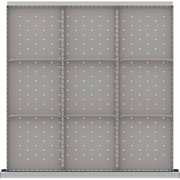 LISTA - 9-Compartment Drawer Divider Layout for 3.15" High Drawers - Exact Tool & Supply