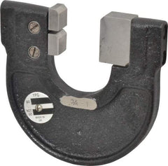 YPG - 3/4 to 1 Inch, Cast Iron 3 Frame Snap Gage - 0.0001 Inch Graduation, Hardened Tool Steel Anvil - Exact Tool & Supply
